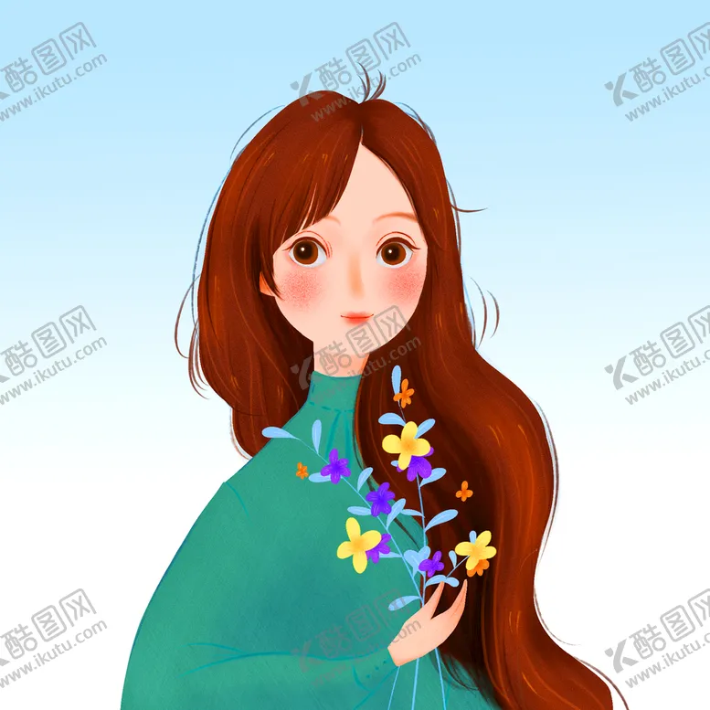 编号：85786810190433229205【酷图网】源文件下载- 长发美女 