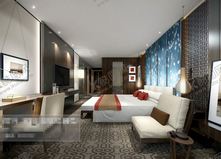 编号：87982311010831451887【酷图网】源文件下载-卧室效果图