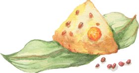 粽子端午美食食材插画卡通素材