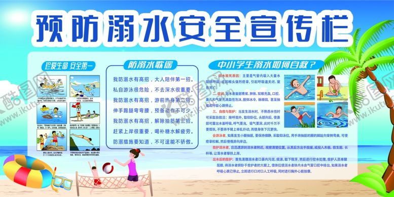 编号：67117312230354057697【酷图网】源文件下载-预防溺水安全宣传栏