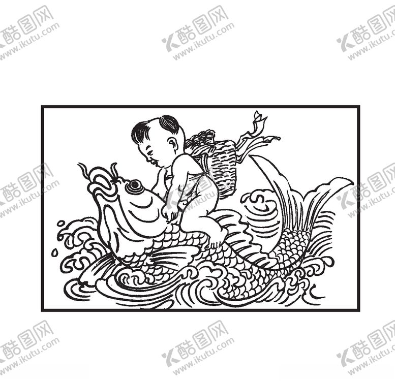 编号：22479310082326153486【酷图网】源文件下载-骑鲤鱼