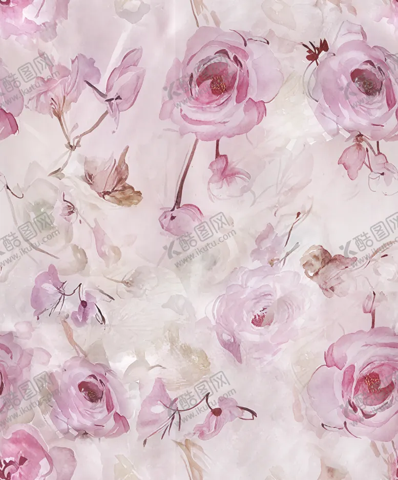 编号：48406504180031354262【酷图网】源文件下载-水彩花