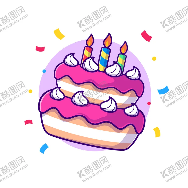 编号：63802910060228417815【酷图网】源文件下载-矢量蛋糕