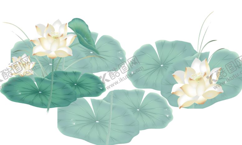 编号：10869805060116477337【酷图网】源文件下载-荷花插画