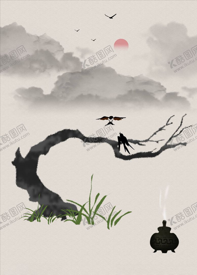 编号：87840504261656533563【酷图网】源文件下载-水墨装饰画