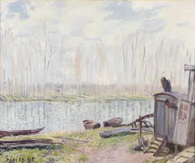 世界名画艺术欣赏西斯莱印象派风景