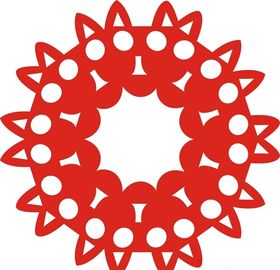 六角剪花窗花纸图案背景元素