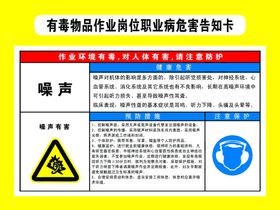 工地噪声管理海报