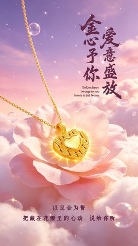 黄金珠宝创意海报