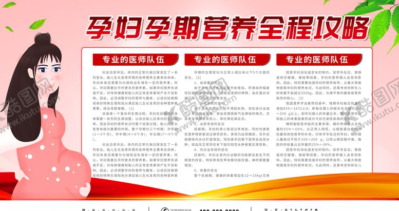 编号：36444204191001472752【酷图网】源文件下载-孕妇孕期营养全程攻略