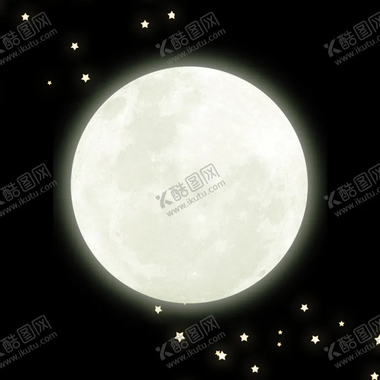 编号：13576904250254462938【酷图网】源文件下载-圆形月亮装饰元素