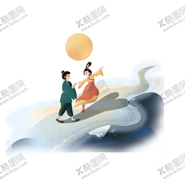 编号：68537902172251018863【酷图网】源文件下载-牛郎织女七夕情人节素材