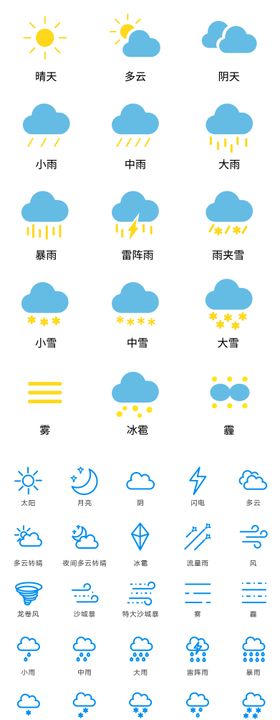 天气图标icon