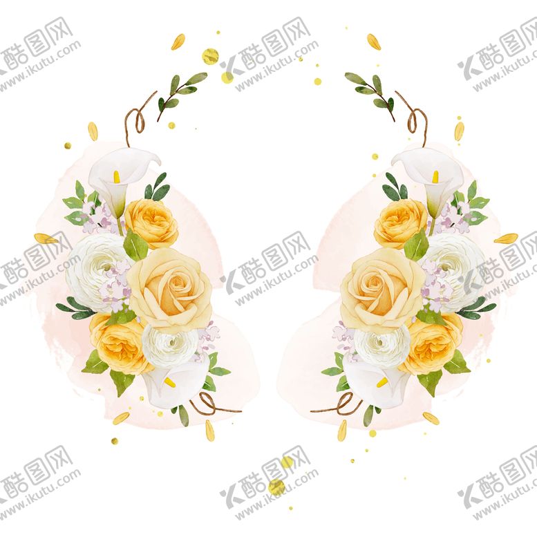 编号：87150209170906163187【酷图网】源文件下载-蔷薇玫瑰花束素材 