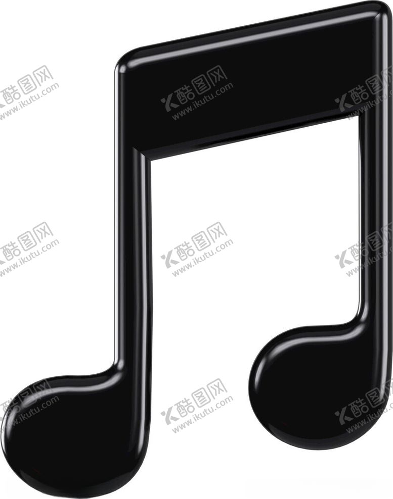 编号：69479512152302519480【酷图网】源文件下载-C4D模型音乐符号
