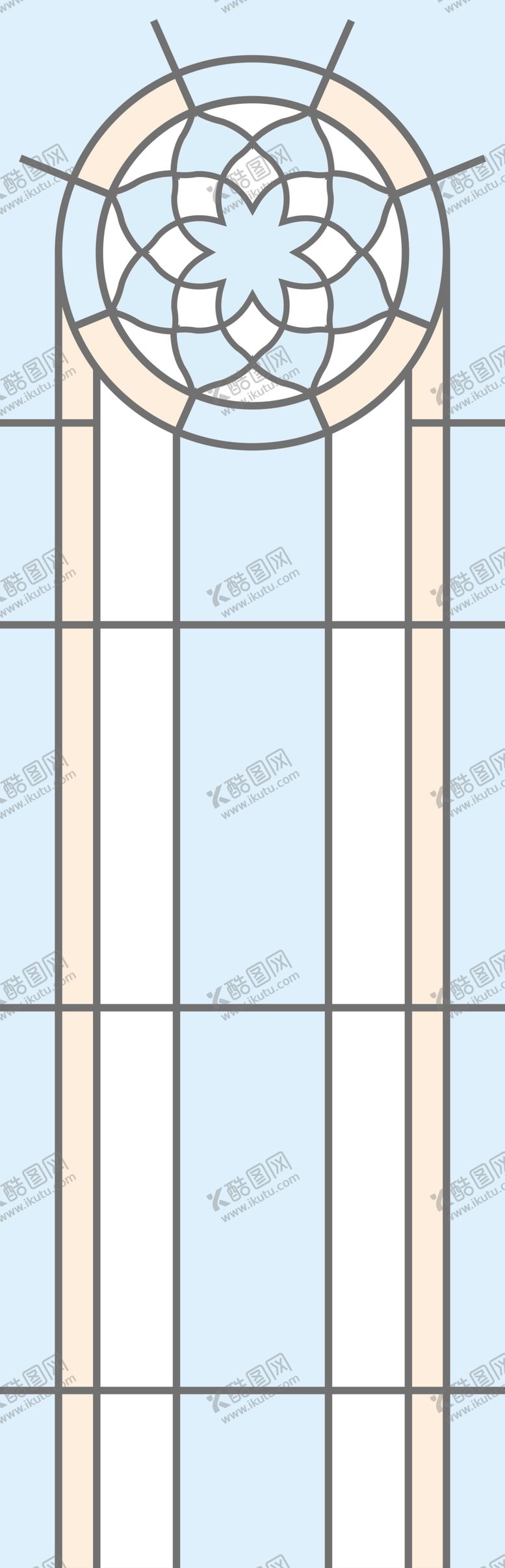 编号：89459404041118158381【酷图网】源文件下载-欧式复古雕花拱形窗设计图