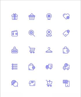 移动客户端电商小图标