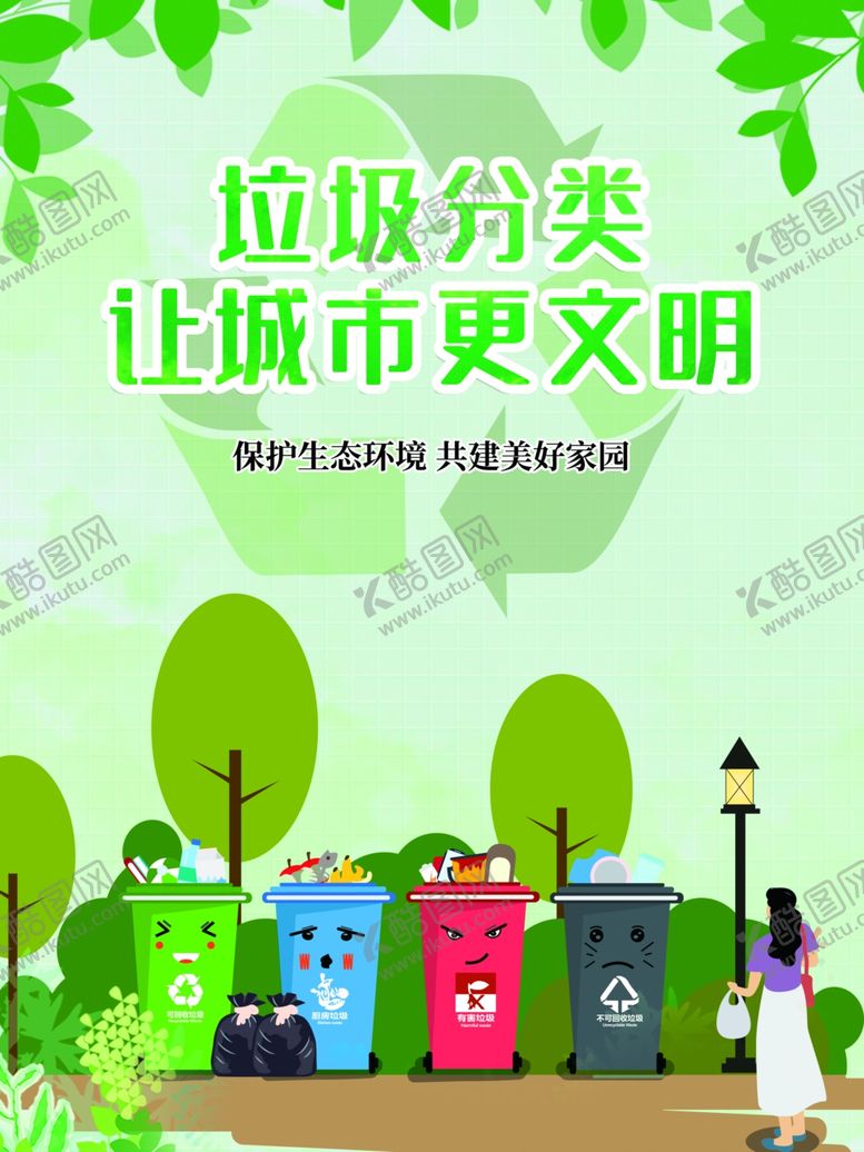 编号：96488709240034078091【酷图网】源文件下载-垃圾分类文明社会