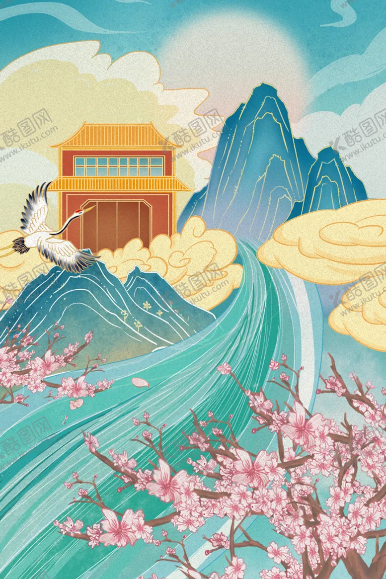 编号：59480310261147327836【酷图网】源文件下载-国潮山水