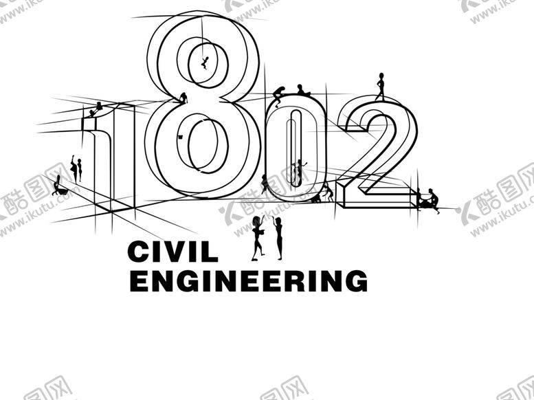 编号：39733909270346508856【酷图网】源文件下载-1802线条数字手绘抽象英文