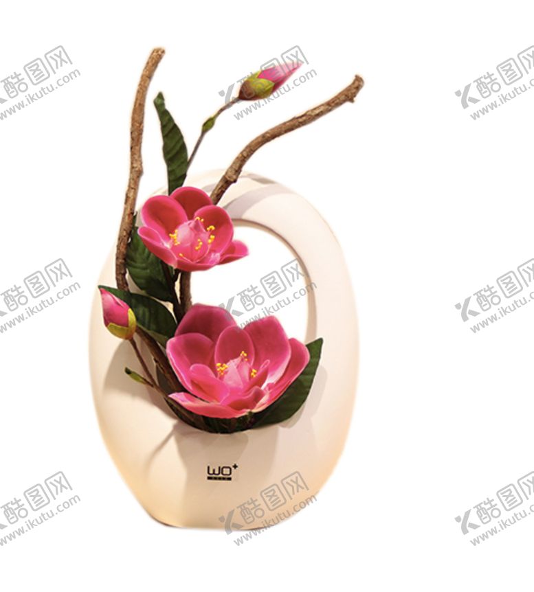 编号：98010604180646056759【酷图网】源文件下载-玉兰陶瓷花瓶