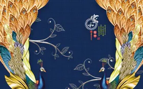 新中式装饰画客厅背景墙电视背景墙玄关