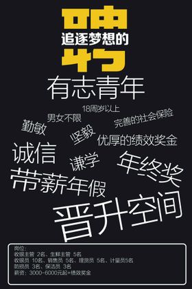 招聘海报KTV人才