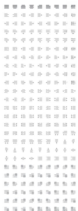 手绘线性图标