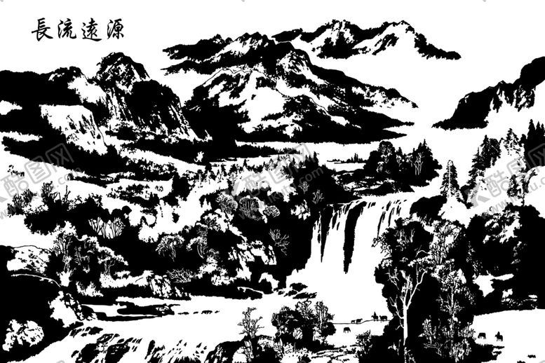 编号：82069010011445355856【酷图网】源文件下载-流水生财背景墙