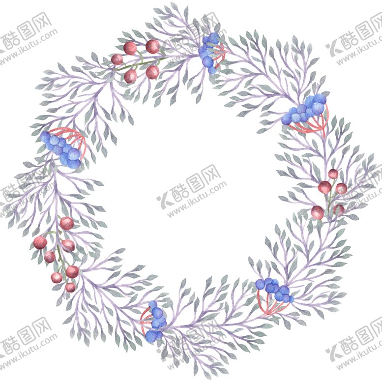 编号：36119206261437446275【酷图网】源文件下载-水彩植物