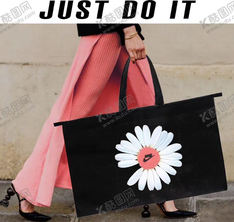 编号：32917409262309594332【酷图网】源文件下载-手拿黑色耐克菊花包NIKE