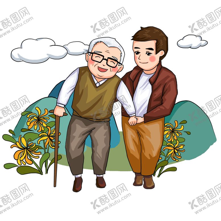 编号：30792610020531419384【酷图网】源文件下载-关爱老人