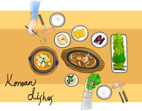 食物插画海报图片