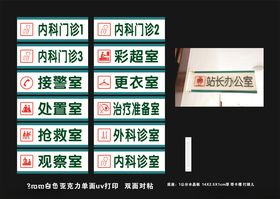 卫生院门牌