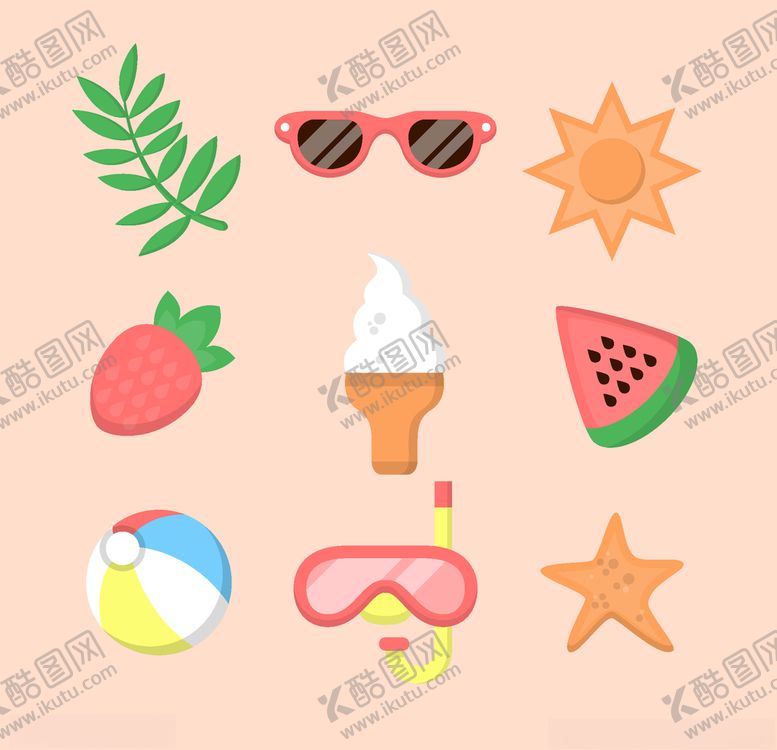 编号：61915206180255391752【酷图网】源文件下载-夏日元素