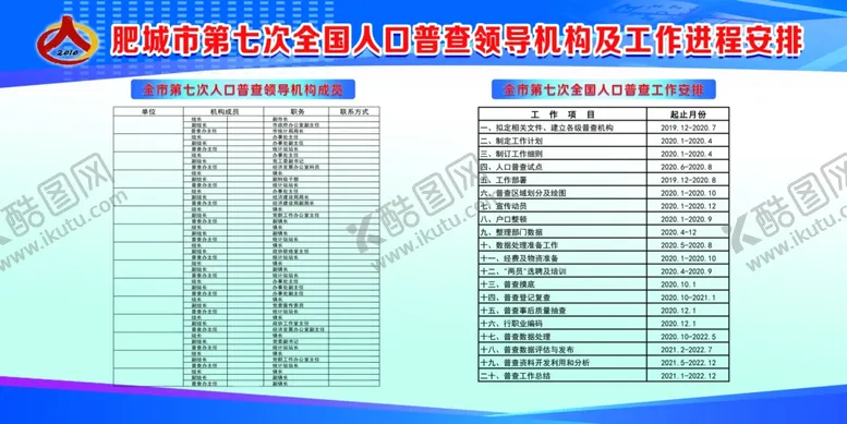 编号：76868506282009189565【酷图网】源文件下载-第七次全国人口普查领导机构