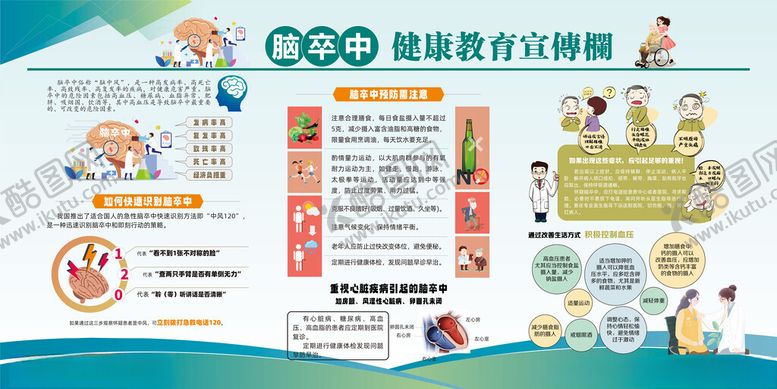 编号：62963906300654269356【酷图网】源文件下载-脑卒中健康教育宣传栏