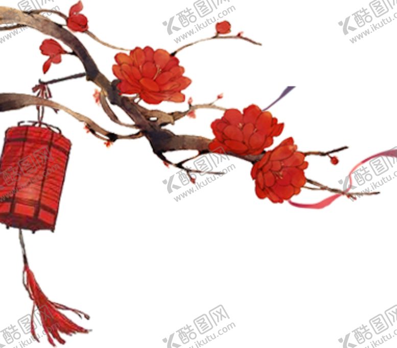 编号：92756110210251255887【酷图网】源文件下载-中国风喜庆红色灯笼红花