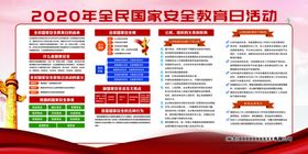国家安全教育日宣传活动背景板