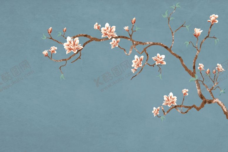 编号：31309504050011536880【酷图网】源文件下载-花鸟背景墙中式背景墙