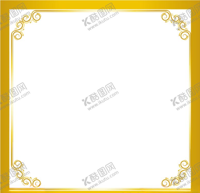 编号：53161305081215005476【酷图网】源文件下载-金色边框