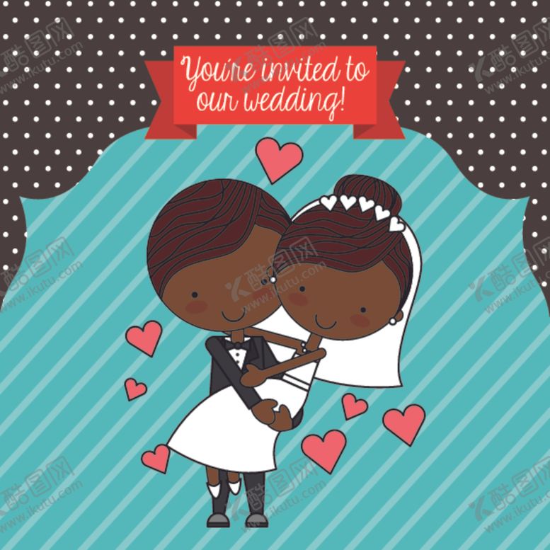 编号：52782110311210243510【酷图网】源文件下载-情侣卡通小人心形设计背景爱心