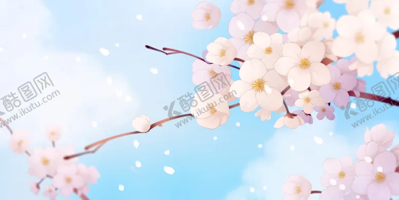 编号：75067404182312039379【酷图网】源文件下载-手绘樱花