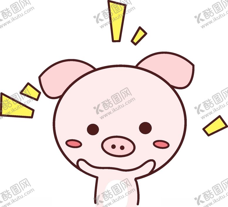 编号：89558810311032236792【酷图网】源文件下载-小清新小猪动物卡通