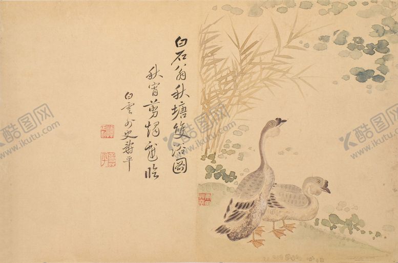 编号：69757510261711577290【酷图网】源文件下载-清代恽寿平花草绘画
