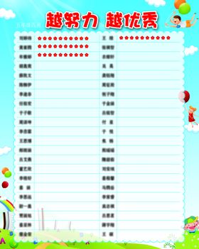 小学红花榜