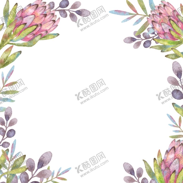 编号：79921304211530588861【酷图网】源文件下载-水彩花卉插画