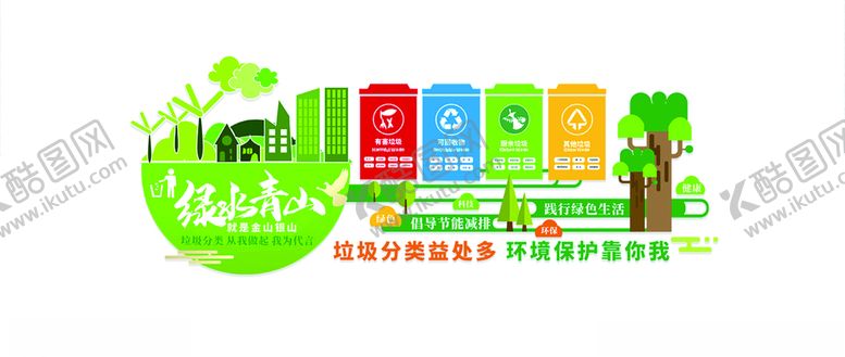 编号：66413107071230059744【酷图网】源文件下载-垃圾分类环保文化墙