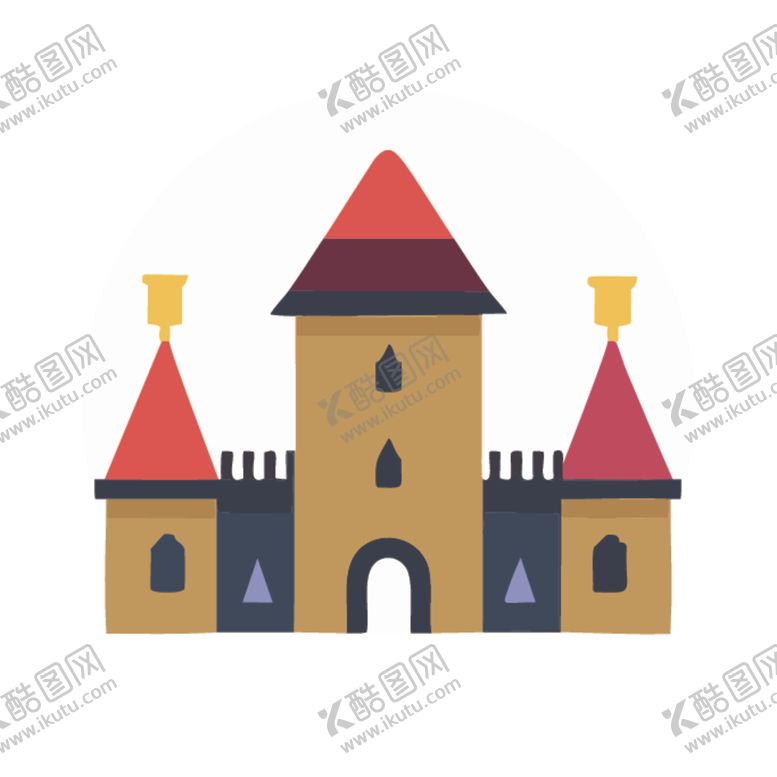 编号：73133002150639127667【酷图网】源文件下载-城堡儿童幻想卡通通话故事建筑