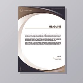 制度牌商务信纸宣传单